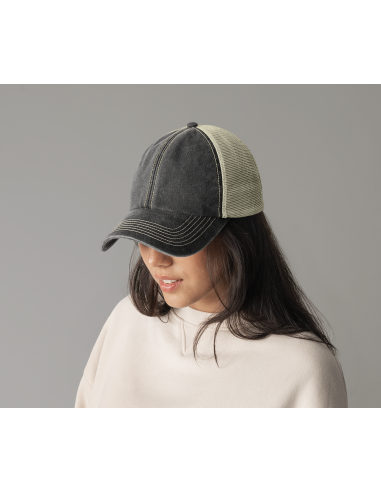 BEE-B672-6 Panel Vintage Trucker